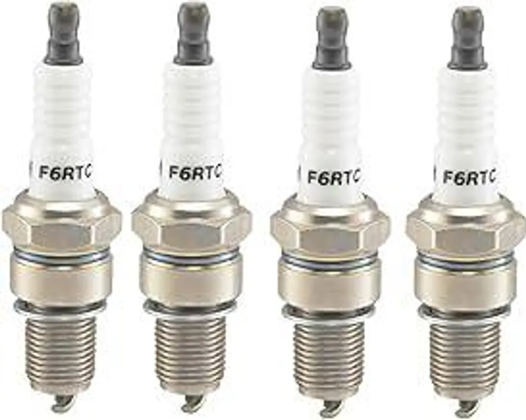 Kit 4 Candele Accensione F6RTC | Sostituisce NGK 7131 BPR6ES e MTD 751-10292