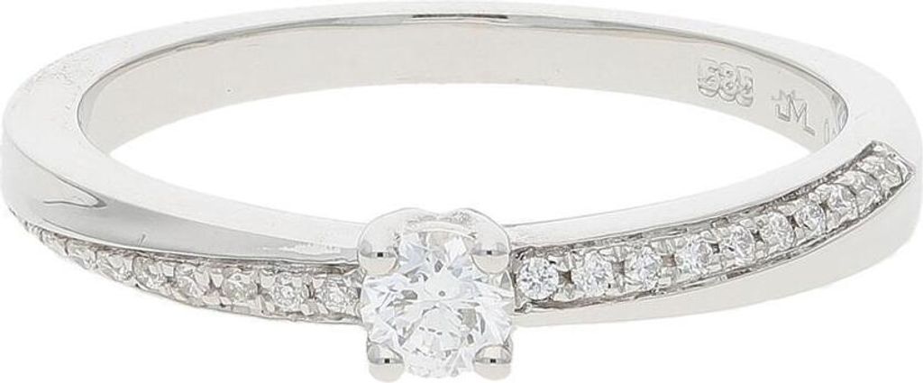 JuwelmaLux Ring 585 Weißgold mit Brillanten JL10-07-3214 58