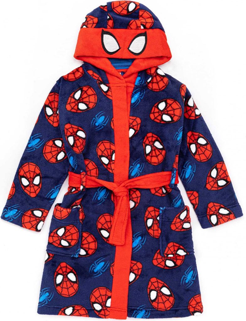 Spider-Man - Dětský župan NS6508 (140) (modrý/červený) Obrázek produktu 
