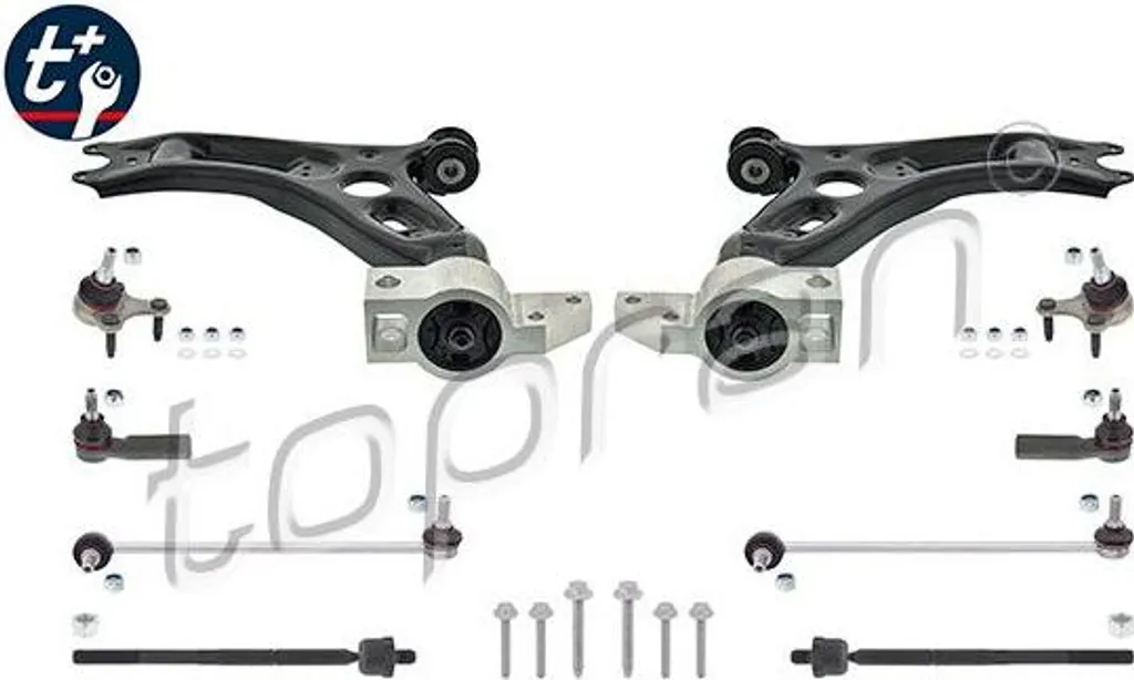 Kit bras de suspension triangle pour VW Golf V, Jetta et Skoda Octavia