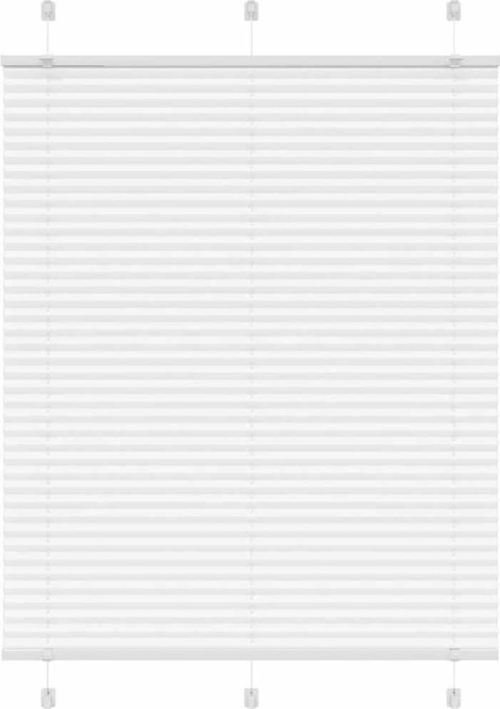 Maison Exclusive - Plissee Weiß 105x100 cm Stoffbreite 104,4 cm Polyester