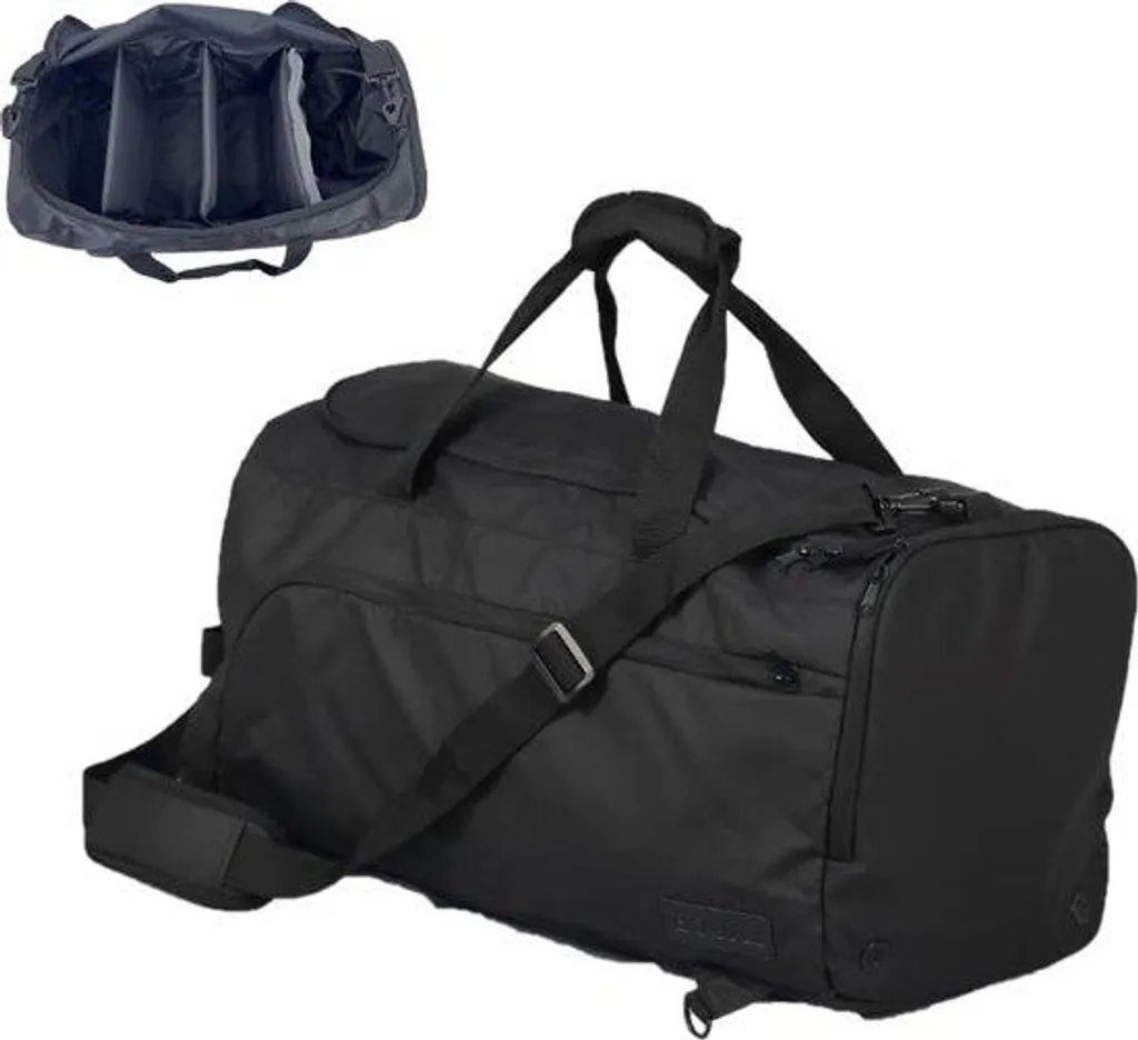 Sac à dos sport anti-odeur avec compartiment chaussures et organiseur noir