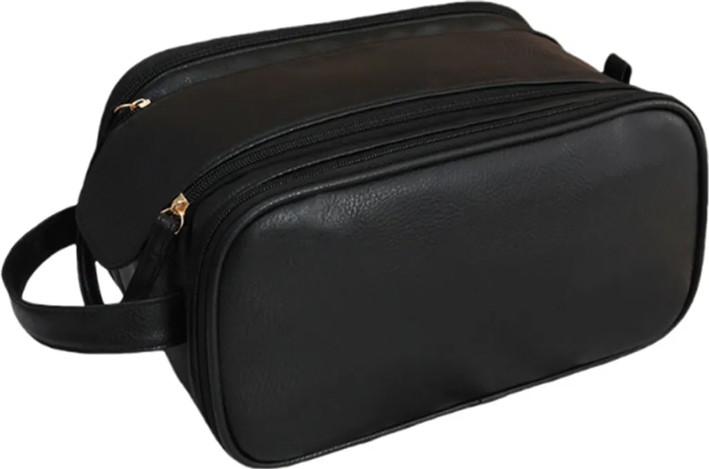 Beauty Case INF Nero Doppio Scomparto: Organizer Viaggio Impermeabile