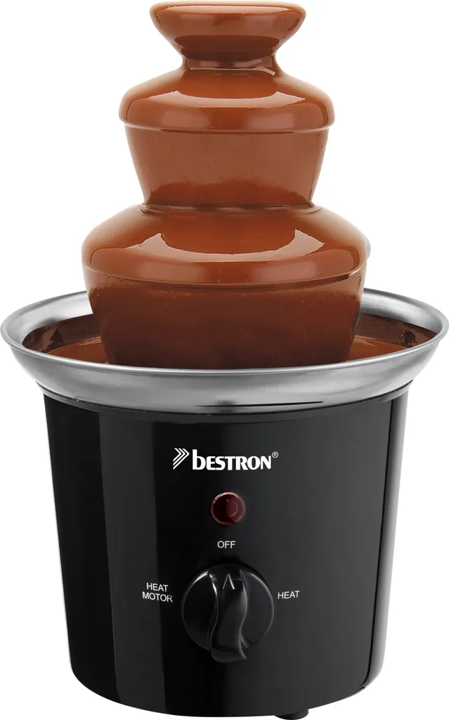 Fontaine à Chocolat pour Fête et Anniversaire - Cascade 3 Étages Noir Inox