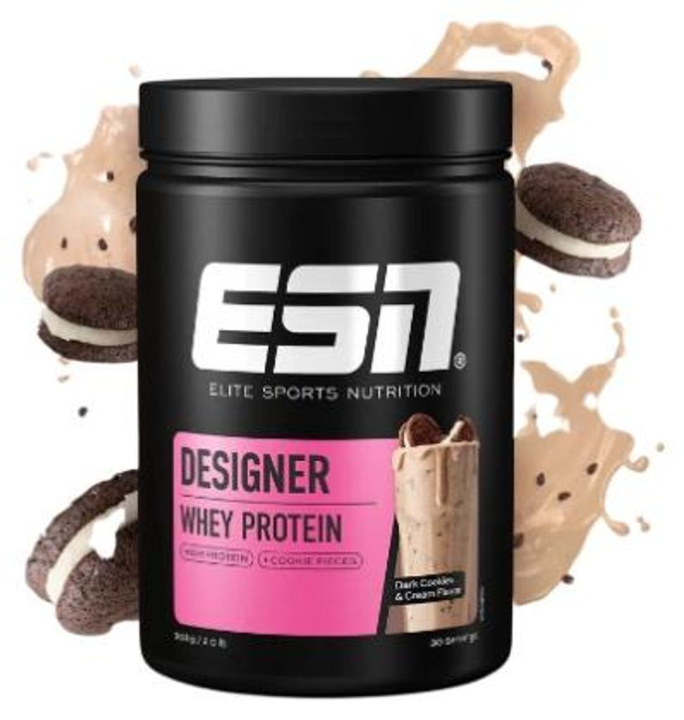 ESN Designer Whey 908g Dose - Dark Cookies and Cream Produktbild 