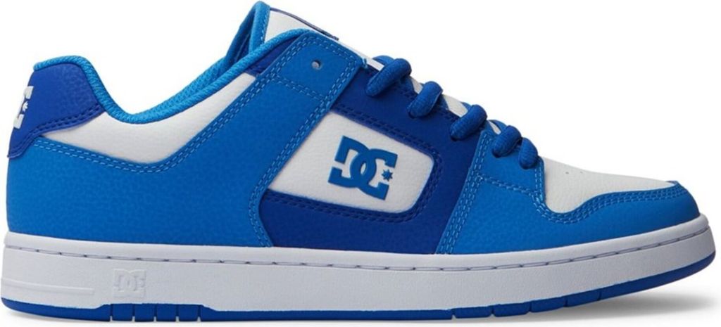 Dc Shoes Manteca 4 Schnür Ledersneaker in Blau Weiß – 9 Großbritannien - 43 EU - 10 US / Blau Weiss