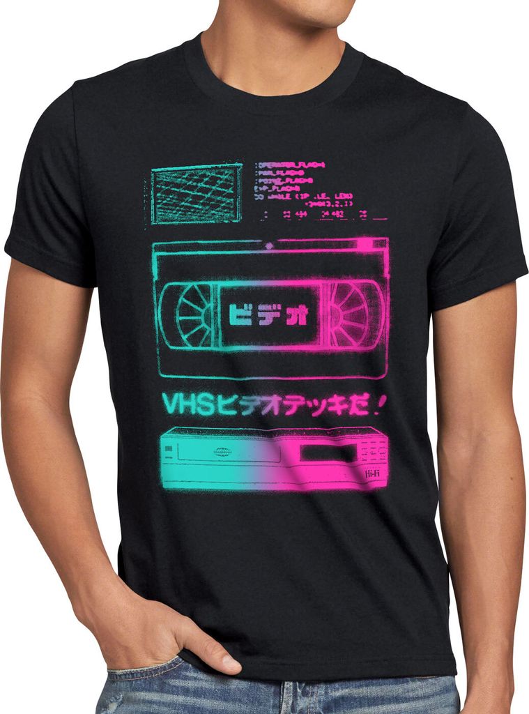 A.N.T. VHS Tape Herren T-Shirt videokassette vcr fernseher showview