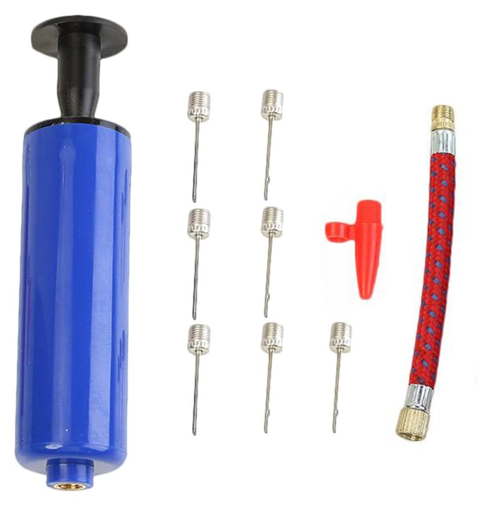 Tragbares Ball-Handpumpen-Set, Sportball-Luftpumpe mit 7 Nadeln, 1 Düse und Verlängerungsschlauch für Ballons, Basketballbälle, Fußbälle und ...