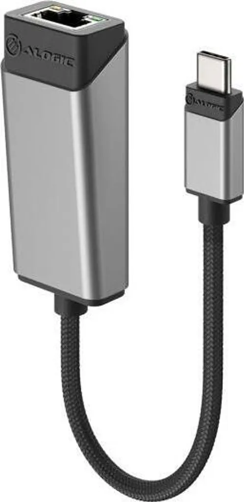 Adaptateur Alogic USB-C vers Ethernet 1000 Mbps Haute Performance Space Grey