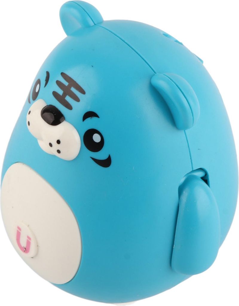 Elektrisch rotierendes Tierspielzeug, magnetisch, sicher, helle Farben, für Kinder, Farbbox, blauer Tiger