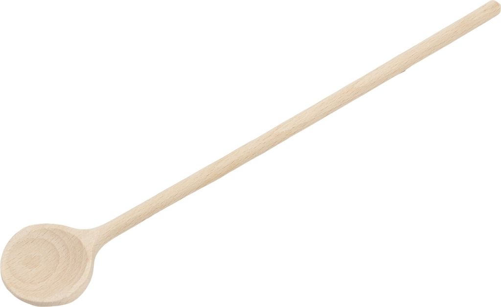 Holzlöffel, langer Teelöffel, rund, Länge 24,5 cm, Buchenholz