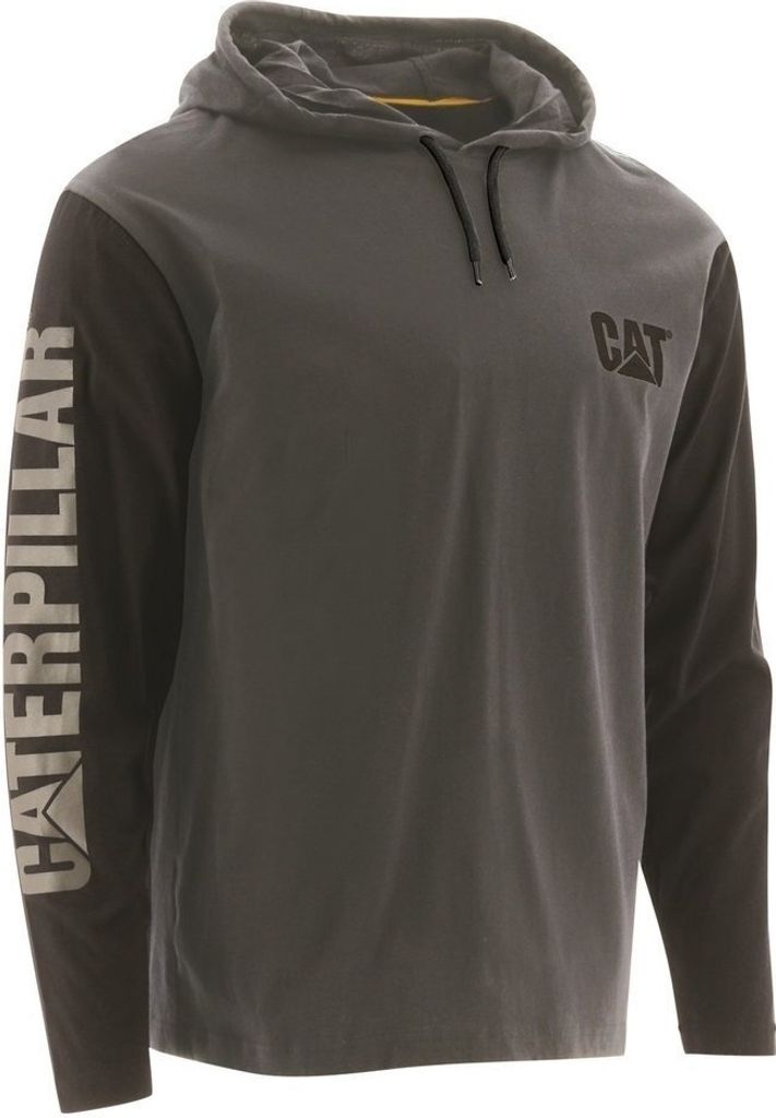 Caterpillar - T-Shirt, mit Kapuze für Herren FS7885 (XL) (Dunkelgrau)