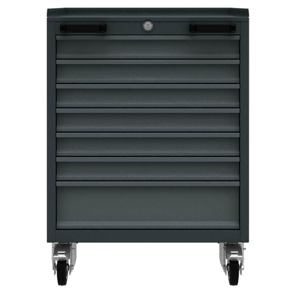 Mobiler Werkzeugwagen 7 Schubladen 50x58x81cm Werkstattwagen Schranksystem