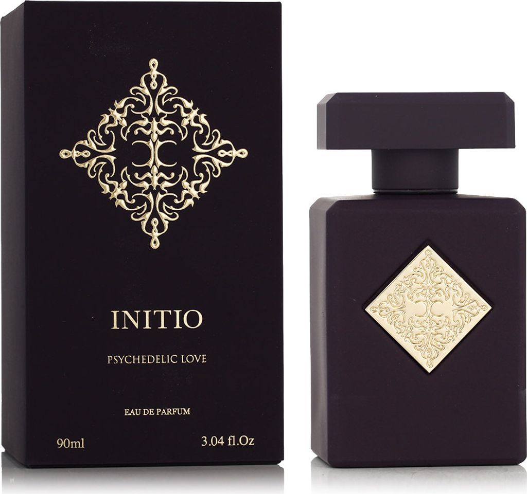 A product shot of a perfume bottle and its box.