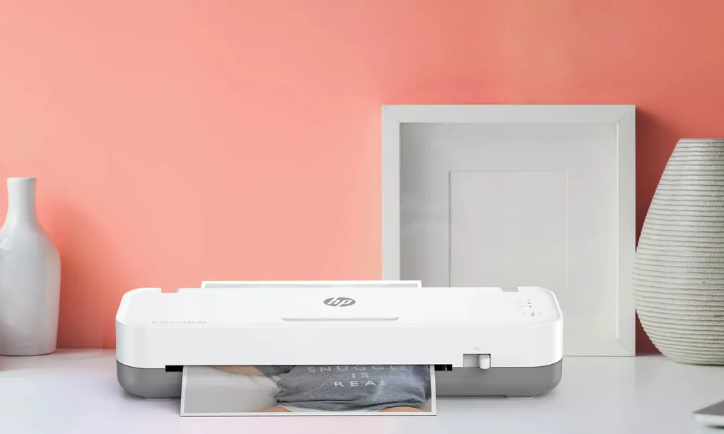 Machine à Plastifier A4 HP OneLam 400 Set avec Coupe-papier Intégré - 25