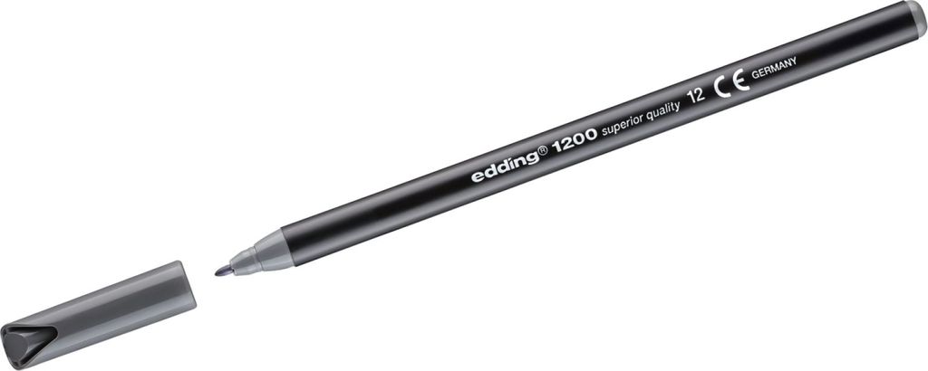 Filzstift Edding 1200 Grau (10 Stück)