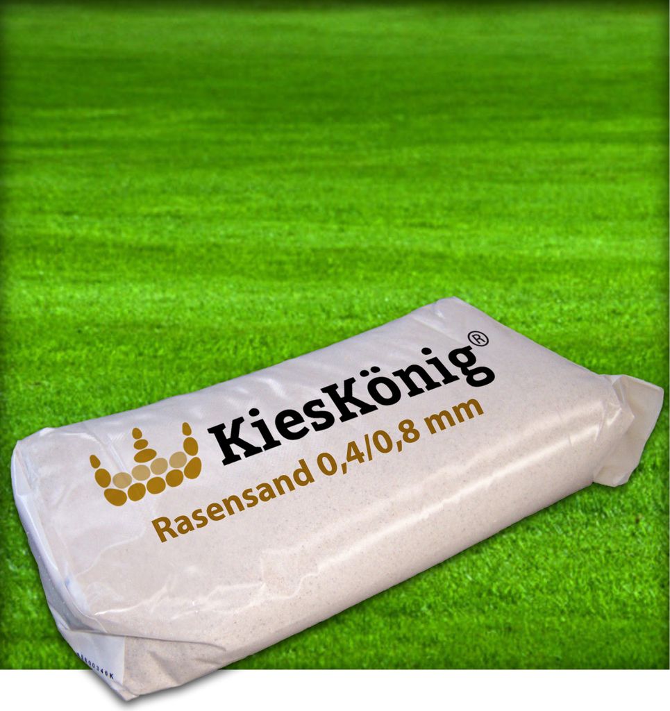25 kg Rasensand 0,4-0,8 mm Gartensand Quarzsand Grassand Rasenpflege Wurzelaktivator Bodenverbesserung
