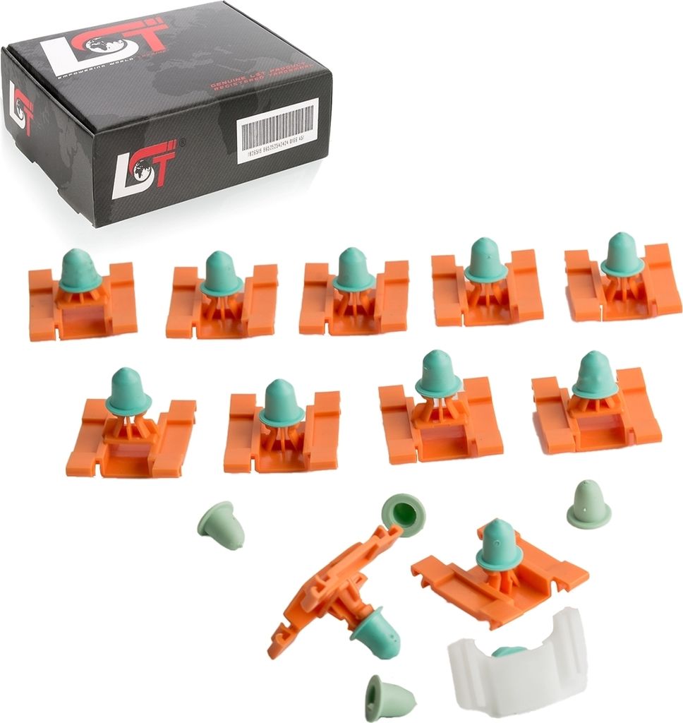 12 Clips + Tüllen SET Zierleisten Befestigung FÜR VW GOLF III IV CABRIO 2/3-trg