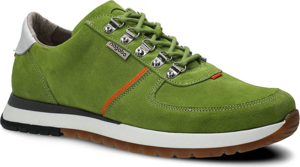 NAGABA Herren Sportschuhe Herrenschuhe Leder für Herbst Frühling Pistazie, 41