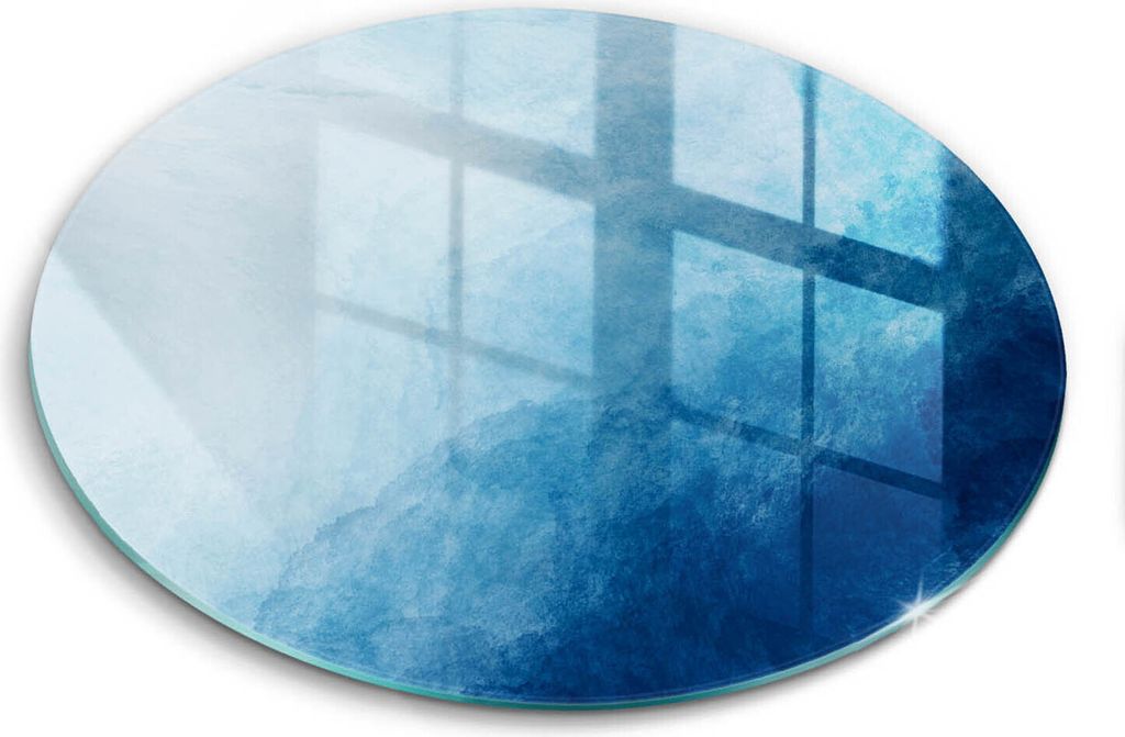 Glasschneideplatte - Herdabdeckplatte - fi30 cm -Schneidebrett - Spritzschutz - Abstrakter Hintergrund