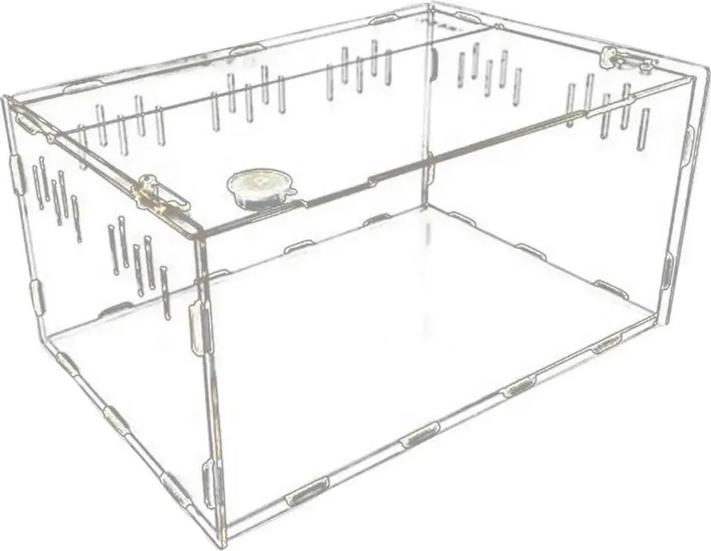 Terrarium pour tarentule en acrylique cristal et montage facile 30cm
