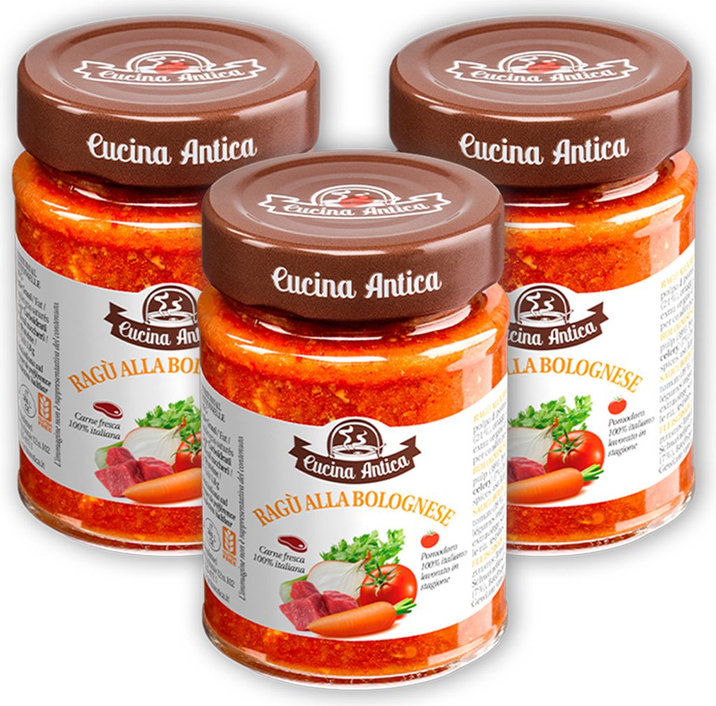 Cucina Antica - Fleischsauce Bolognese - 3 x 190 g Produktbild 