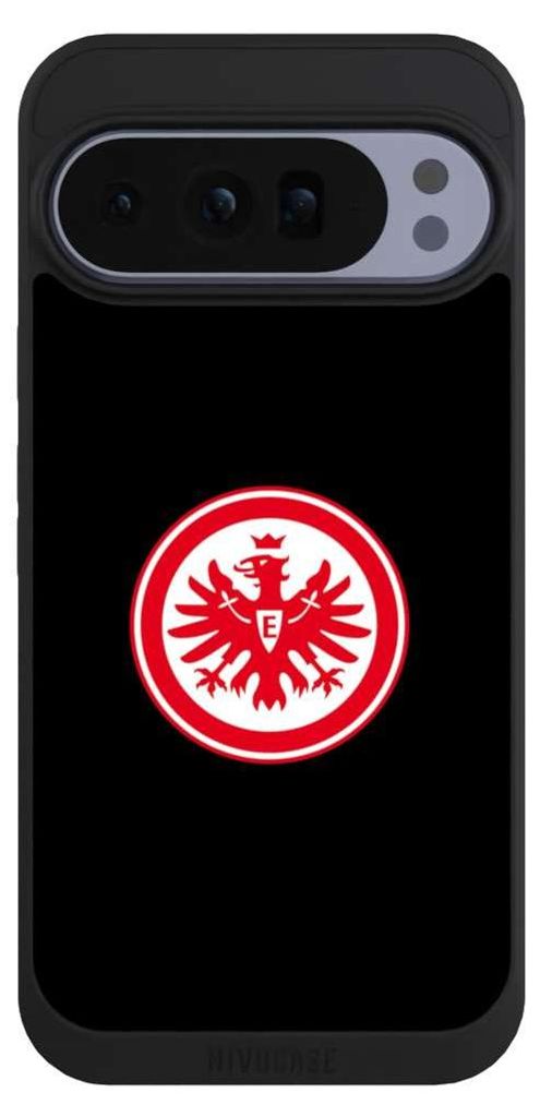 NIVOCASE Handyhülle für Google Pixel 10 Pro XL Hülle NIVOpure Case Schwarz Adler Eintracht Frankfurt SGE