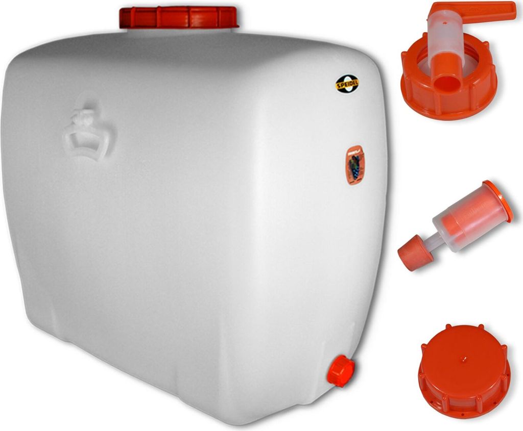 Speidel Most- und Gärfass Kübel (300L oval) für Fruchtsäfte Wein Glühwein Cider Wasser Getränke | Lebensmittelecht | inkl. Hahn, Gärspund, D...