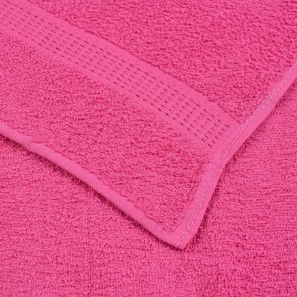 Julie Julsen Set Di 2 Asciugamani Per Sauna Biologici - 80x200 Cm, Morbidi E Assorbenti, Cotone 550g/m², Colore Fucsia