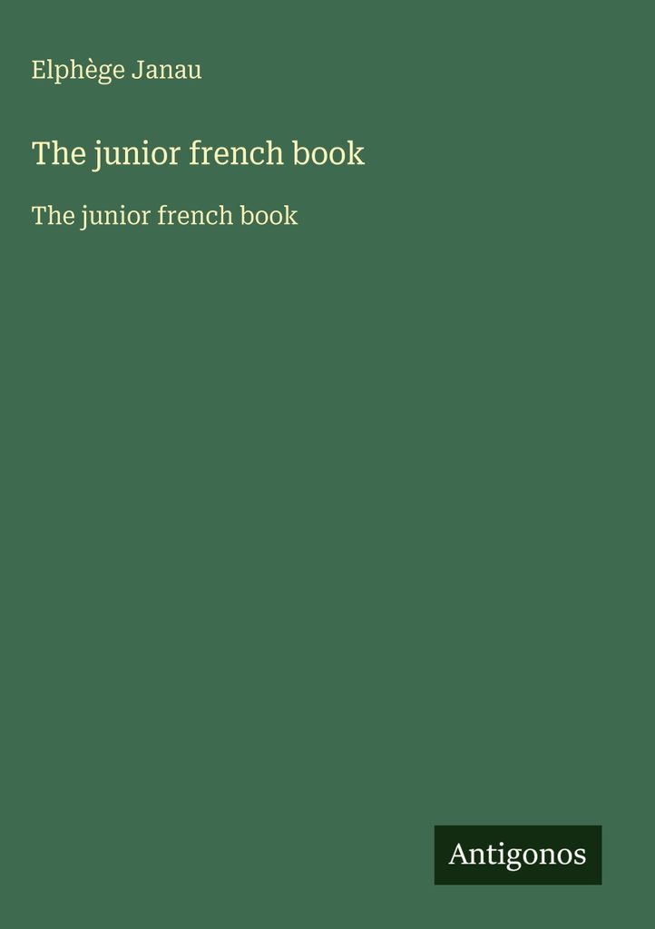 Das Junior-Französischbuch
