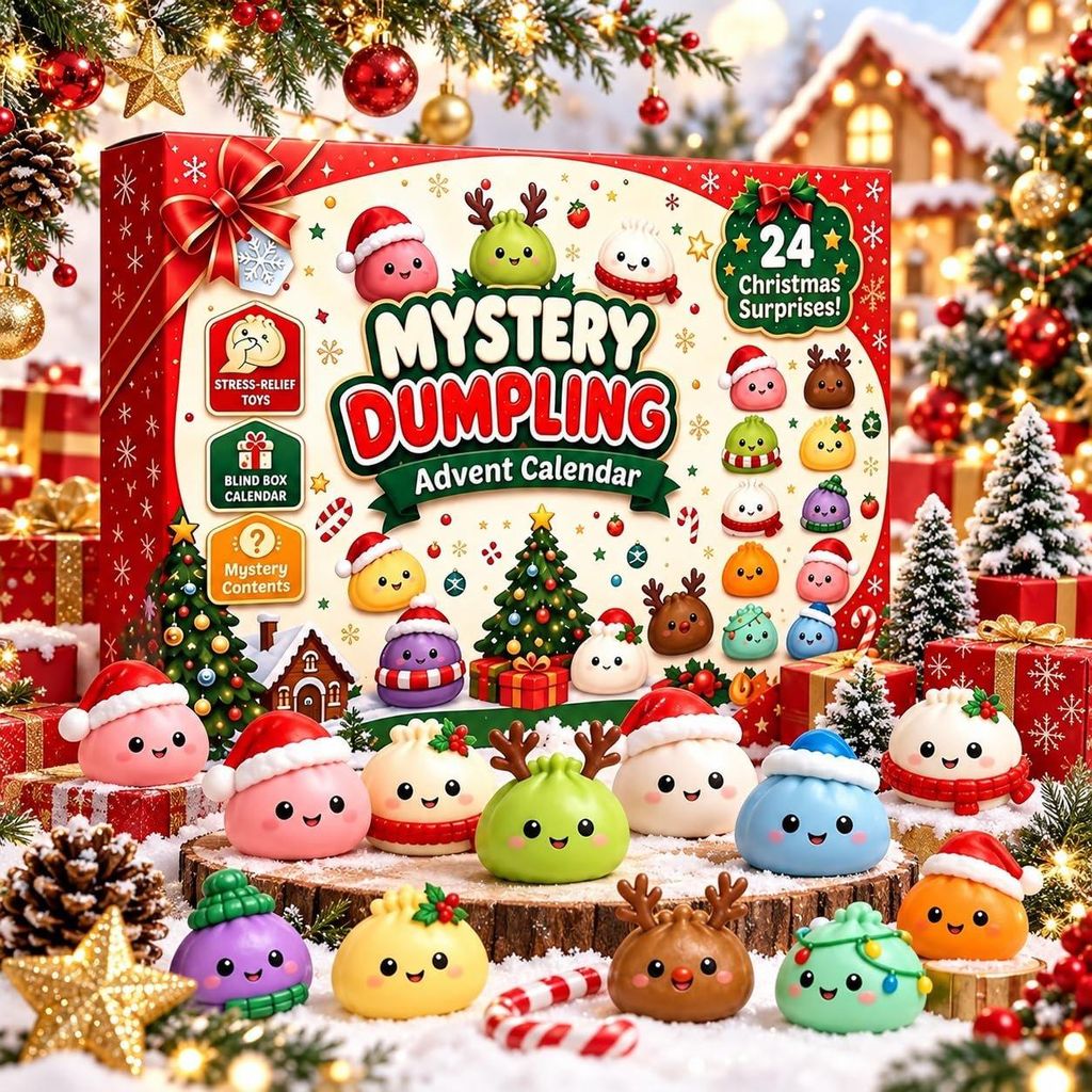 Squishy Dumpling Adventní Kalendář 2026 s 24 Figurkami Obrázek produktu 