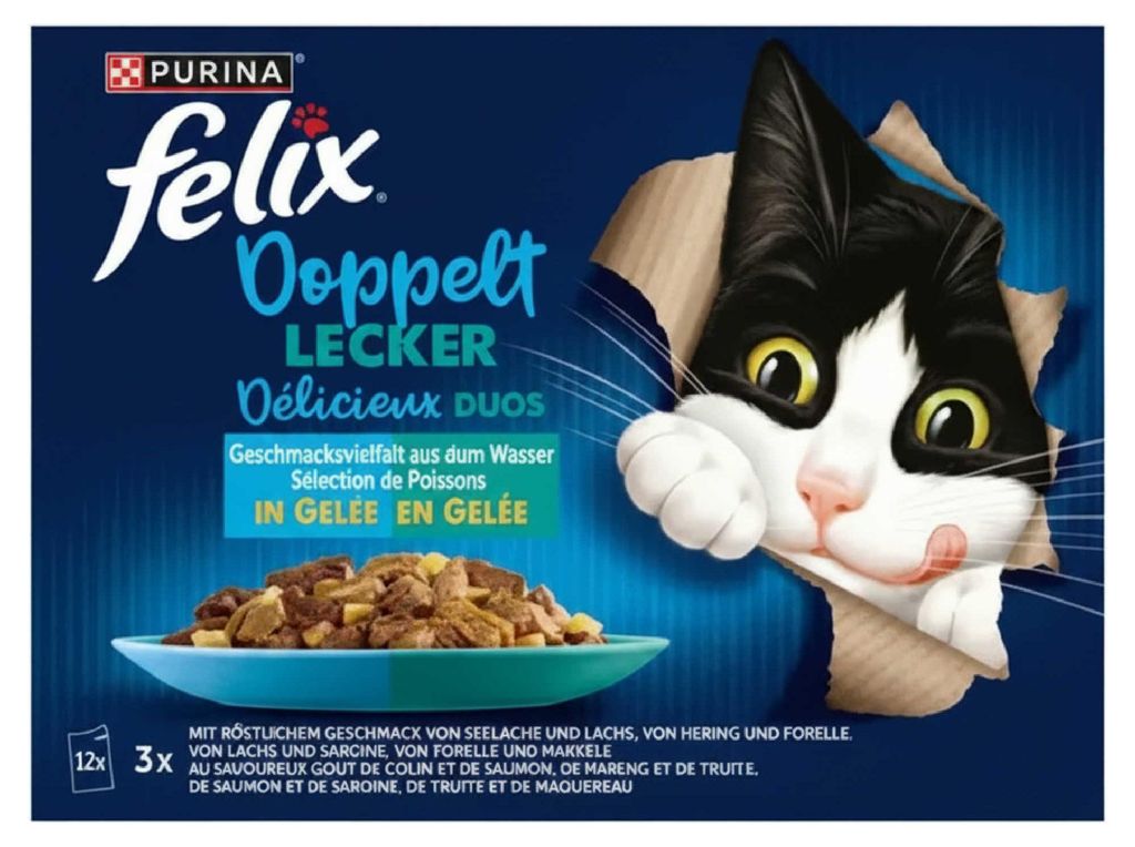 felix So GUT wie Es AUSSIEHT Doppelt Lecker Fisch (12 x 85 Produktbild 