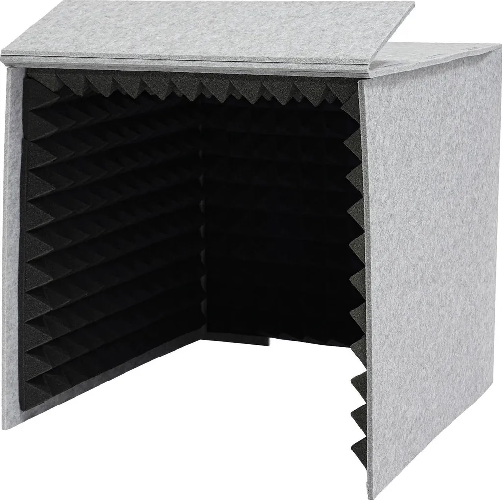Écran acoustique studio pour micro - Cabine de table avec mousse 50 mm - 4