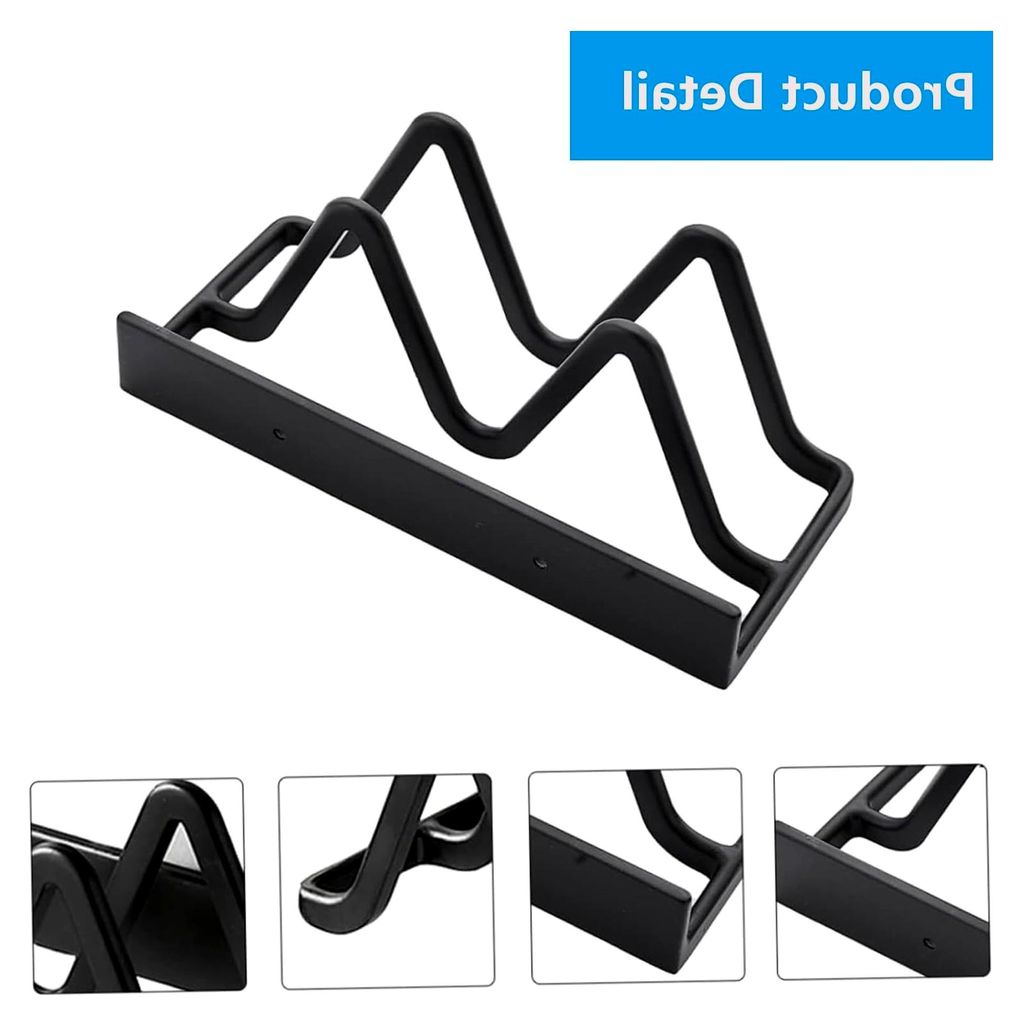 Aluminium Topfdeckelhalterung, Wandmontage für Schneidebretter, Halterhaken für Schneidebretter, geeignet für Topfregale und Schrankregale, Alum...