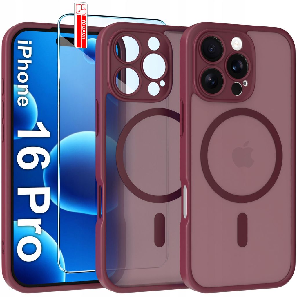 Etui Magnetyczne Matowe Do Iphone 16 Pro |Do Magsafe Trwałe Zdjęcie produktu 