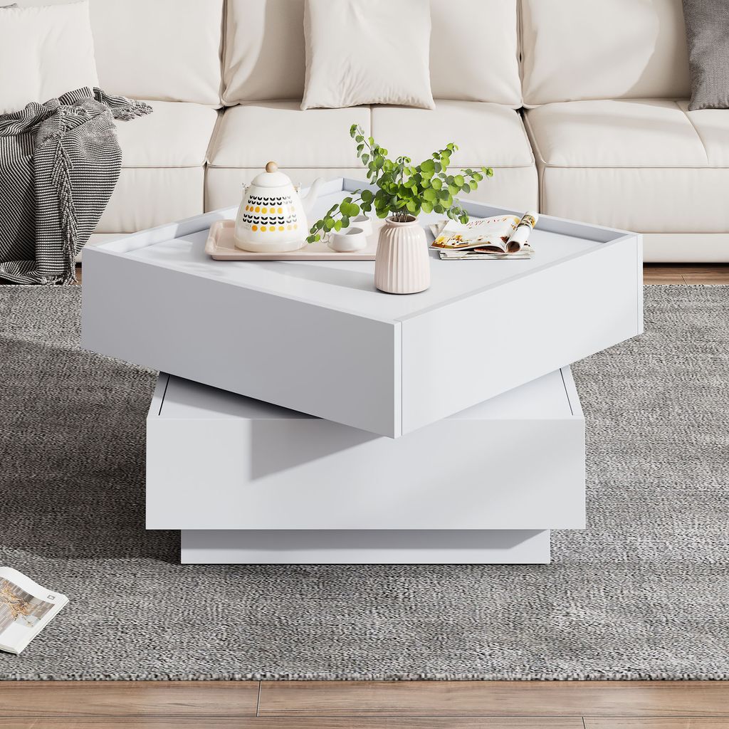 okwish Funktionscouchtisch Couchtisch, um 360° drehbare , Produktbild 