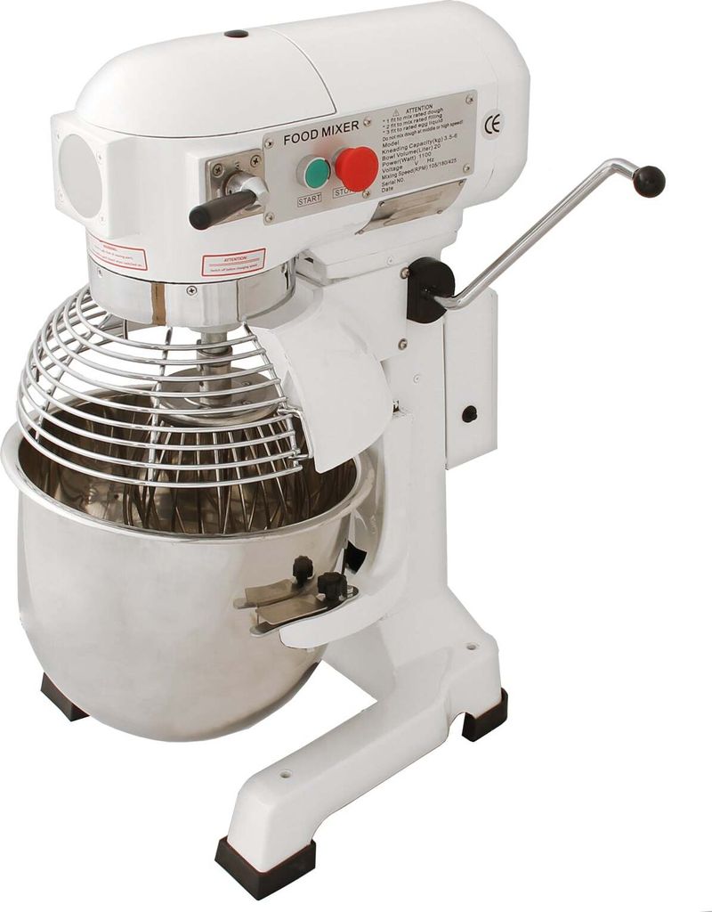 KuKoo Gastro 20L Planetenrührmaschine Spiral Rührmaschine Teigknetmaschine Knetmaschine Rührwerk Küchenmaschine Mixer Knetaufsätze Teigschaber...