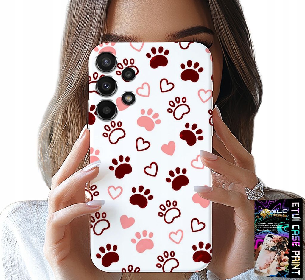 Hülle Für Samsung Galaxy A13 4G - Hundepfoten Auf Weissem Hintergrund, Hund, Katze, Bär