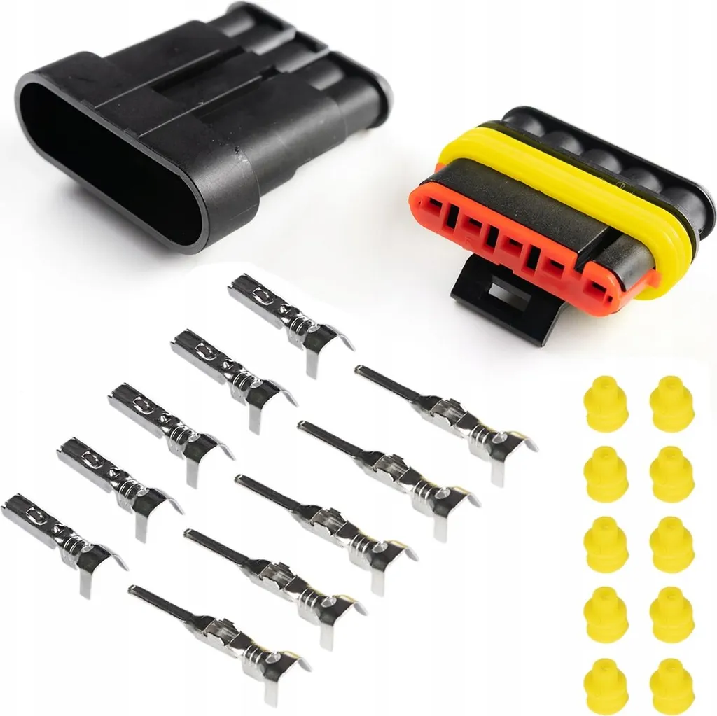 Connettore 5 Pin Superseal 1.5 Kit Completo Maschio Femmina