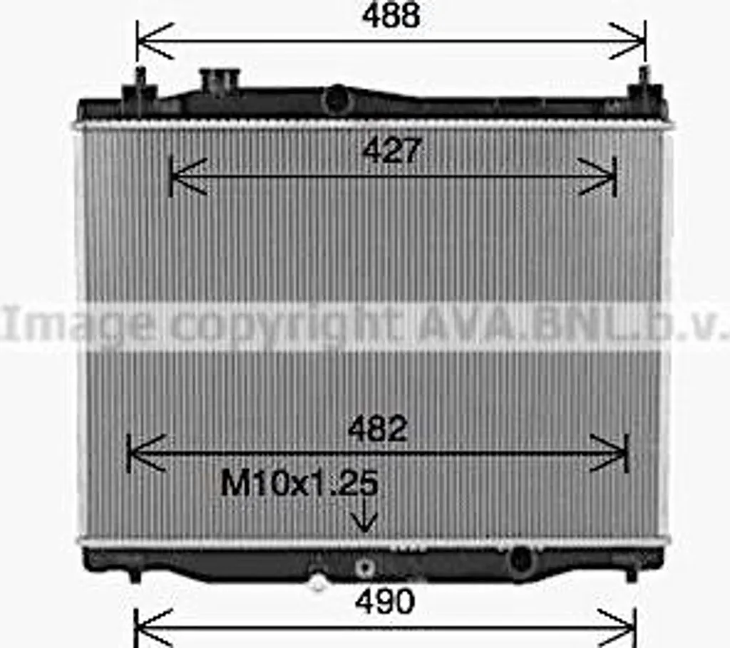 Radiateur de Refroidissement Moteur pour Jazz - Remplacement OE 190105R0003