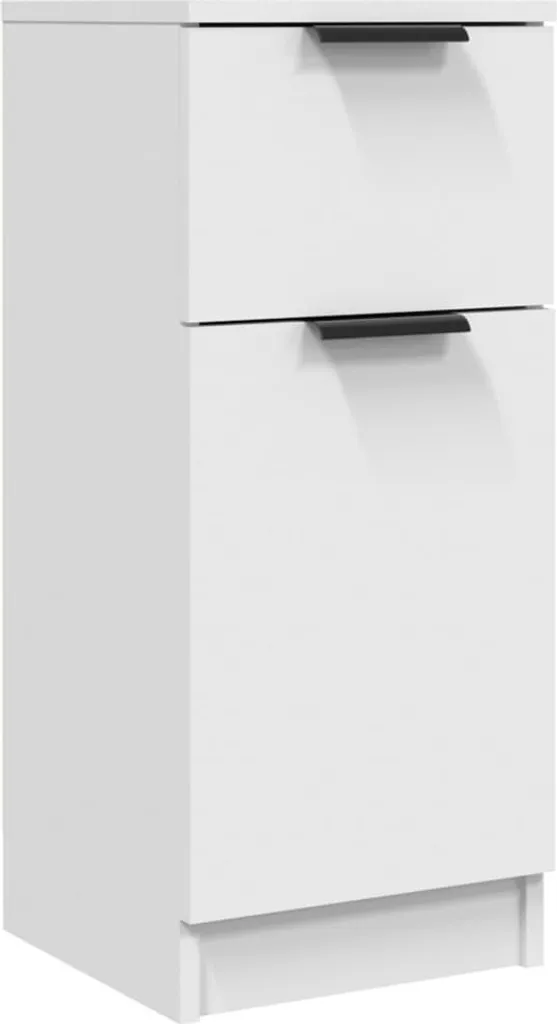 Mobiletto Multiuso SYFAX Bianco 30x30x70 | Design Minimalista in Legno