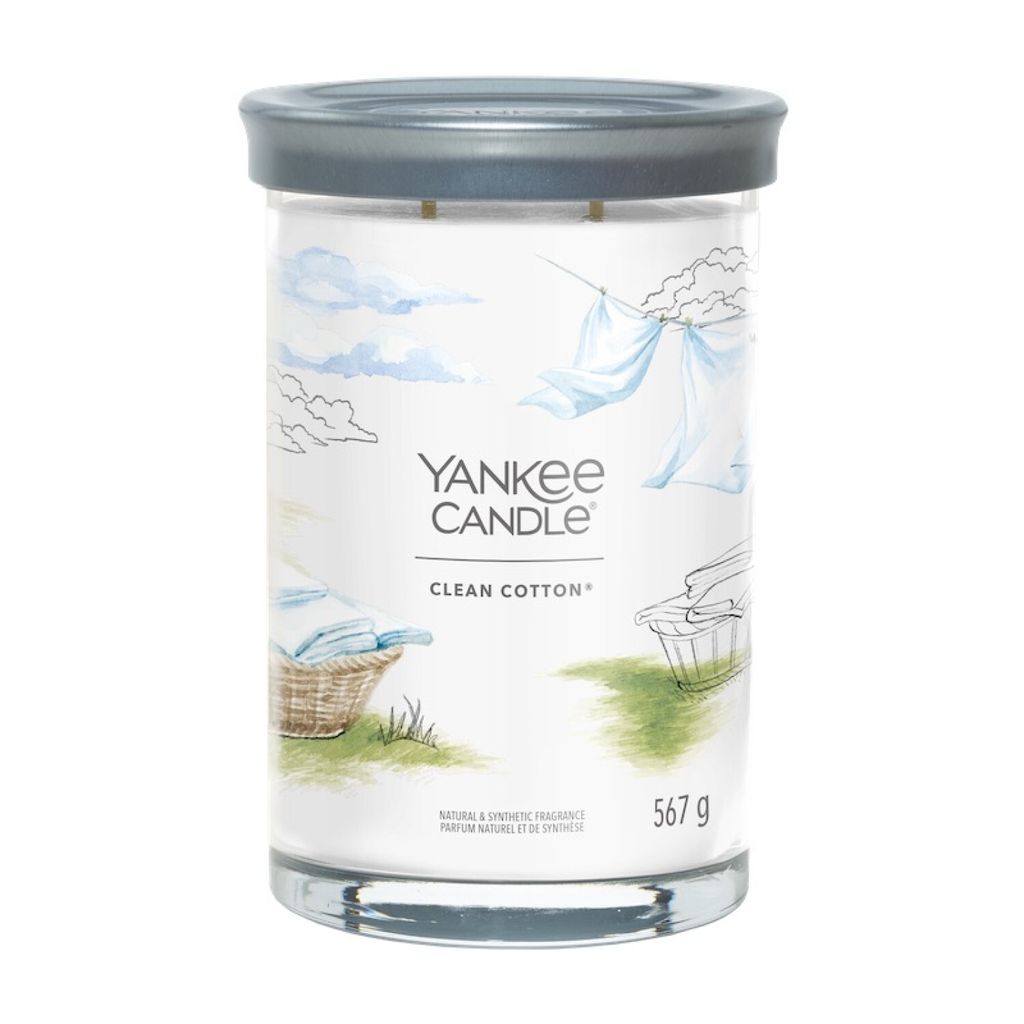 Yankee Candle - Candela Tumbler Clean Cotone Signanture - Immagine del prodotto 