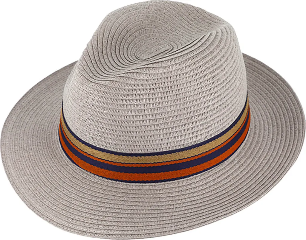 Fiebig Fedora Grigio Chiaro Taglia 59: L'Essenza dell'Eleganza Estiva