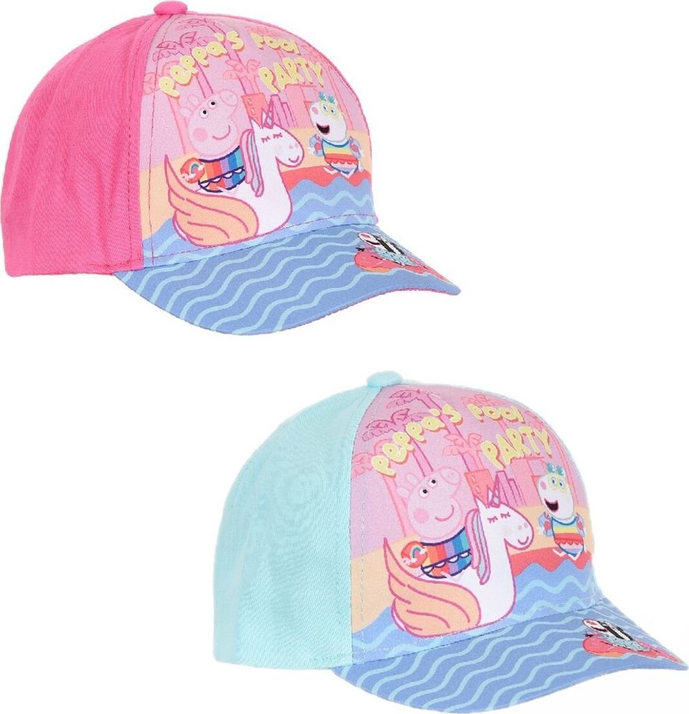 Peppa Wutz Pig Cap Kappe Snapback für Kinder, Farbe:Pink, Größe:54