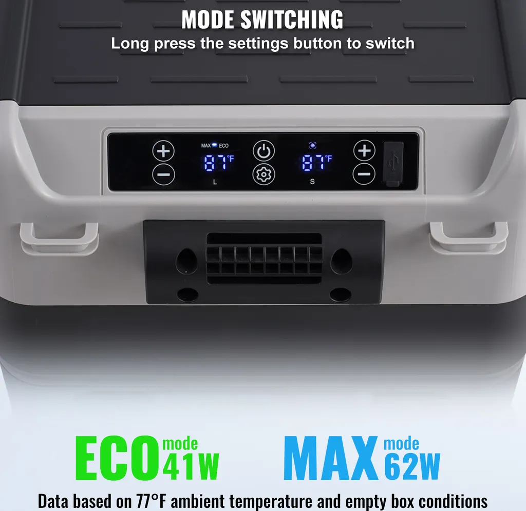 Glacière Électrique à Compression 40L Double Zone pour Camping et Auto - 5