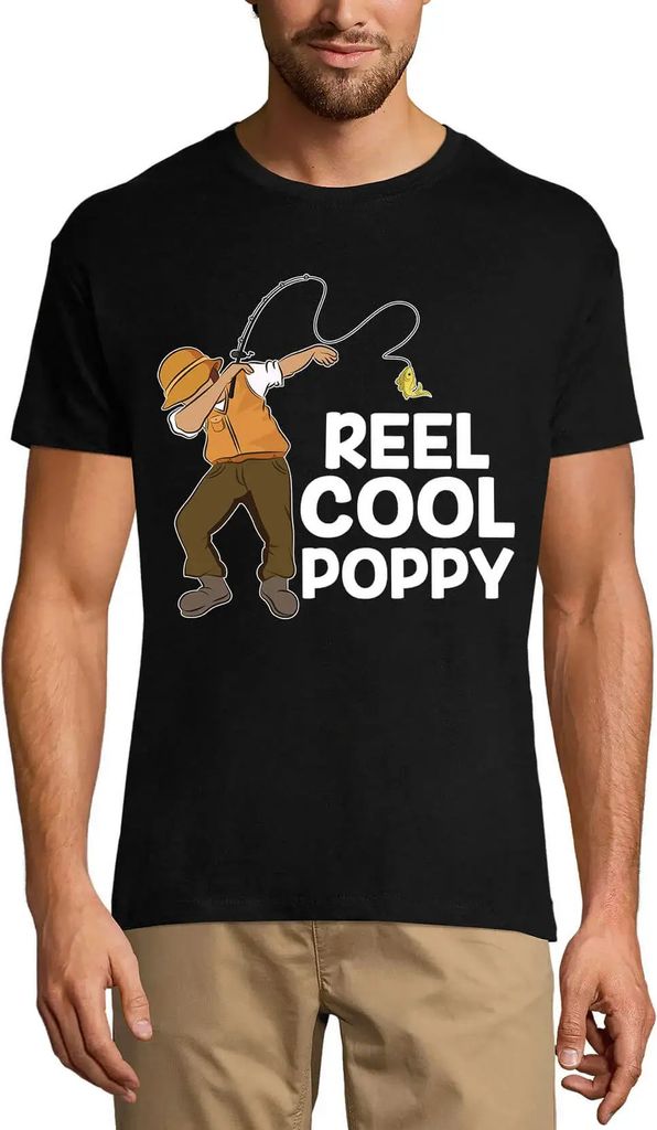 Herren Grafik T-Shirt Reel Cool Poppy Öko-Verantwortlich Vintage Jahrgang Kurzarm Lustige Druck Geburtstag Geschenk Mann