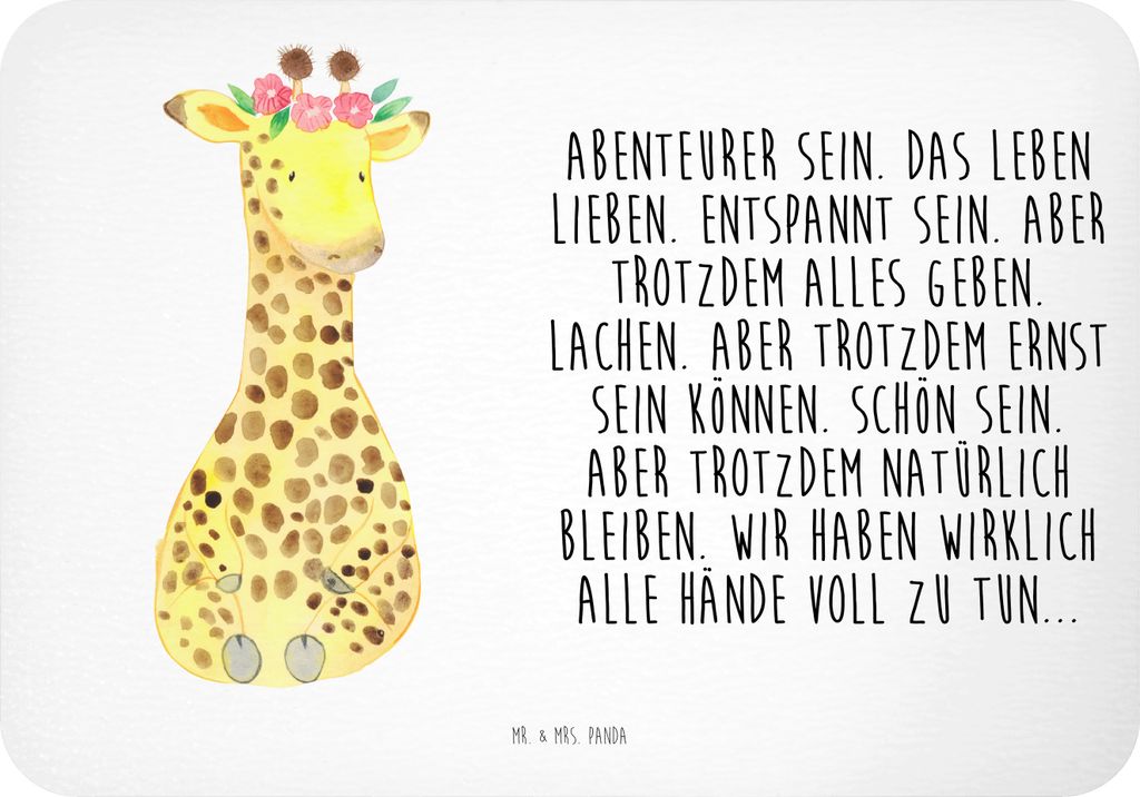 Mr. & Mrs. Panda magnet Giraffe Blumenkranz - Weiß - Produktbild 