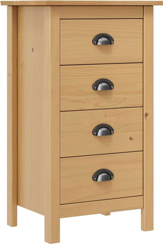 Möbel Sideboard Hill 46x35x80 cm Massivholz Kiefer - Kommoden 288911