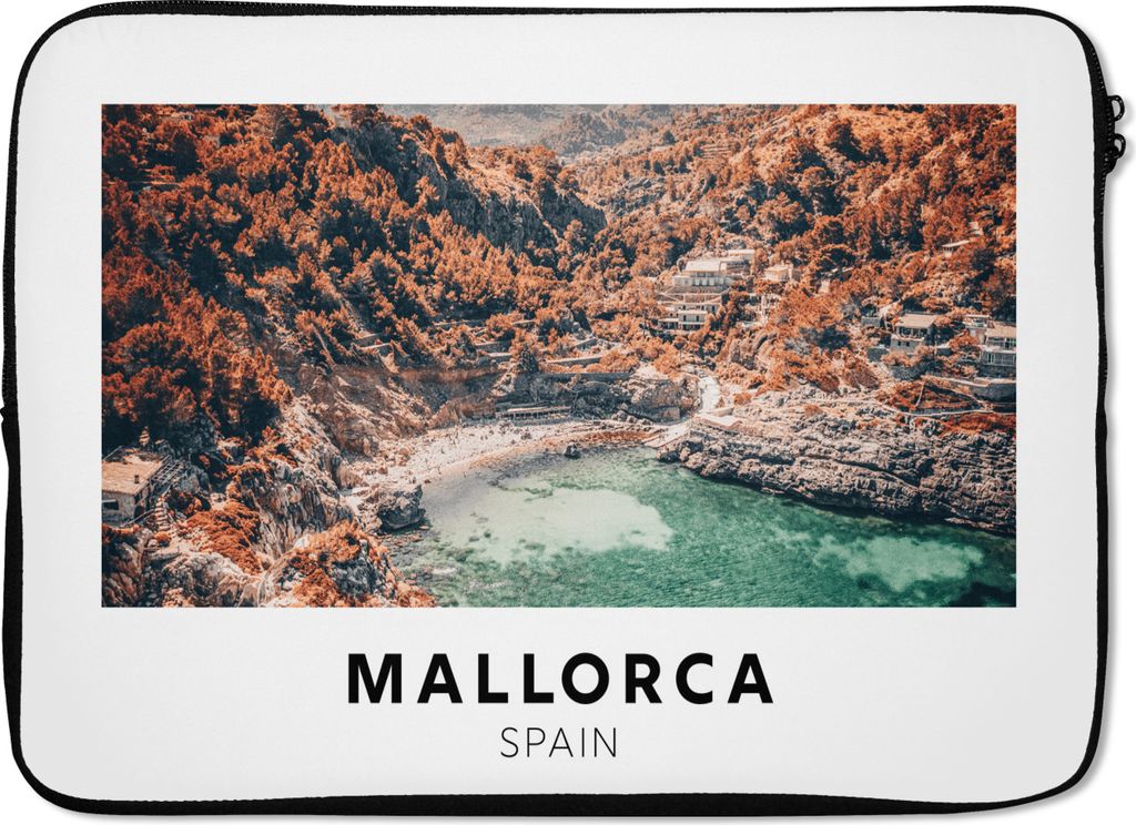 MuchoWow Laptop Hülle 14 ZollMallorca - Spanien - Natur Laptoptasche - Laptoptasche - Stoßsicher - Schutzhaube