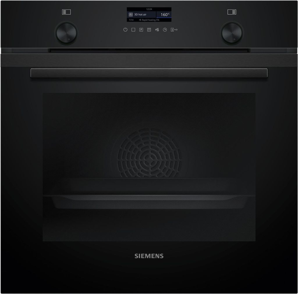 Siemens Set PQ522IA1BZ Pyrolyse-Backofen Deep Black Inox HB279GBB3 + Induktionskochfeld autark EH64KBFB5E